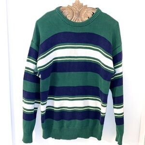 Vintage 90s Preppy Striped Sweater